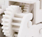 ZPrinter 350 печатает только высокоточные белые прототипы